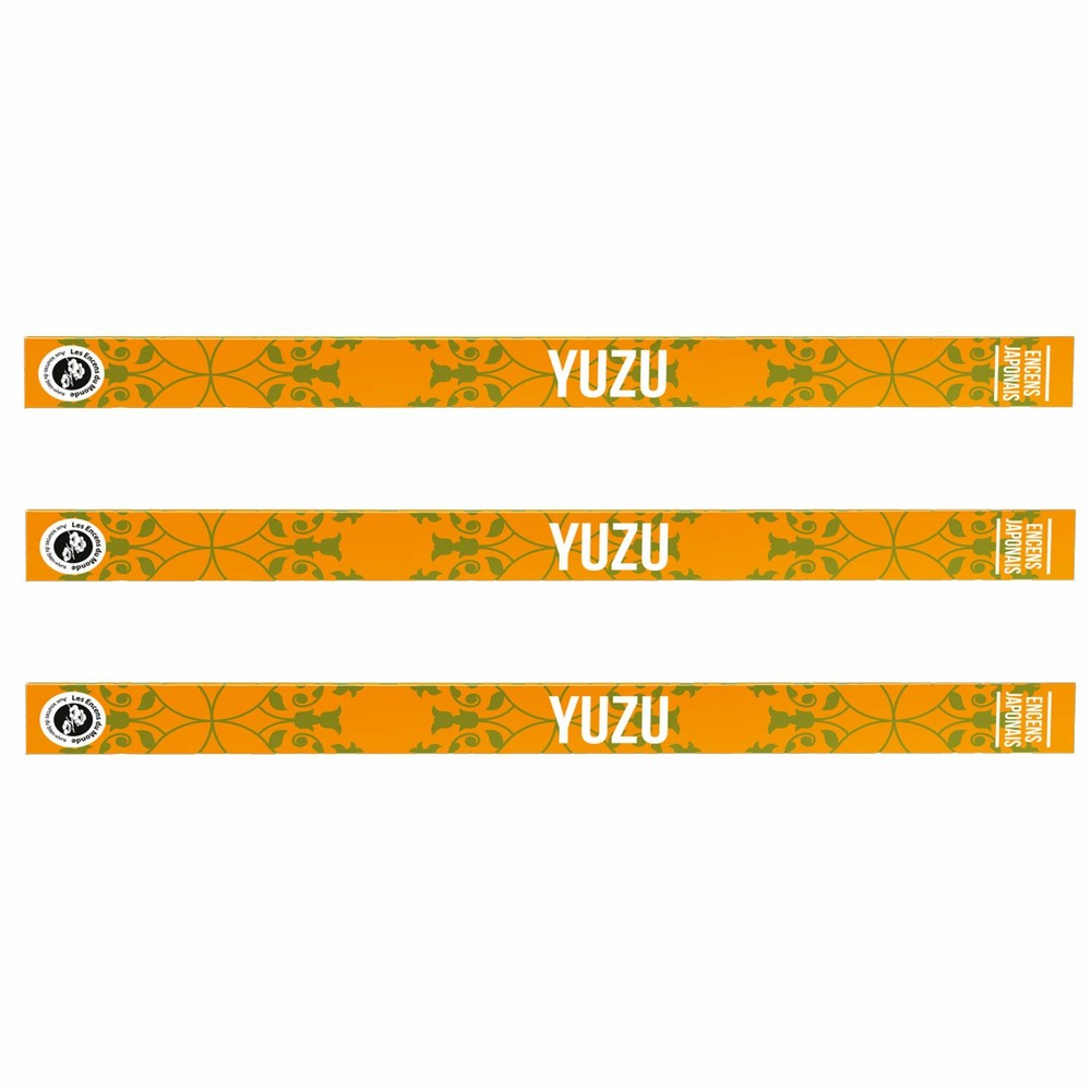 Encens japonais au yuzu 36 bâtonnets de 50 min