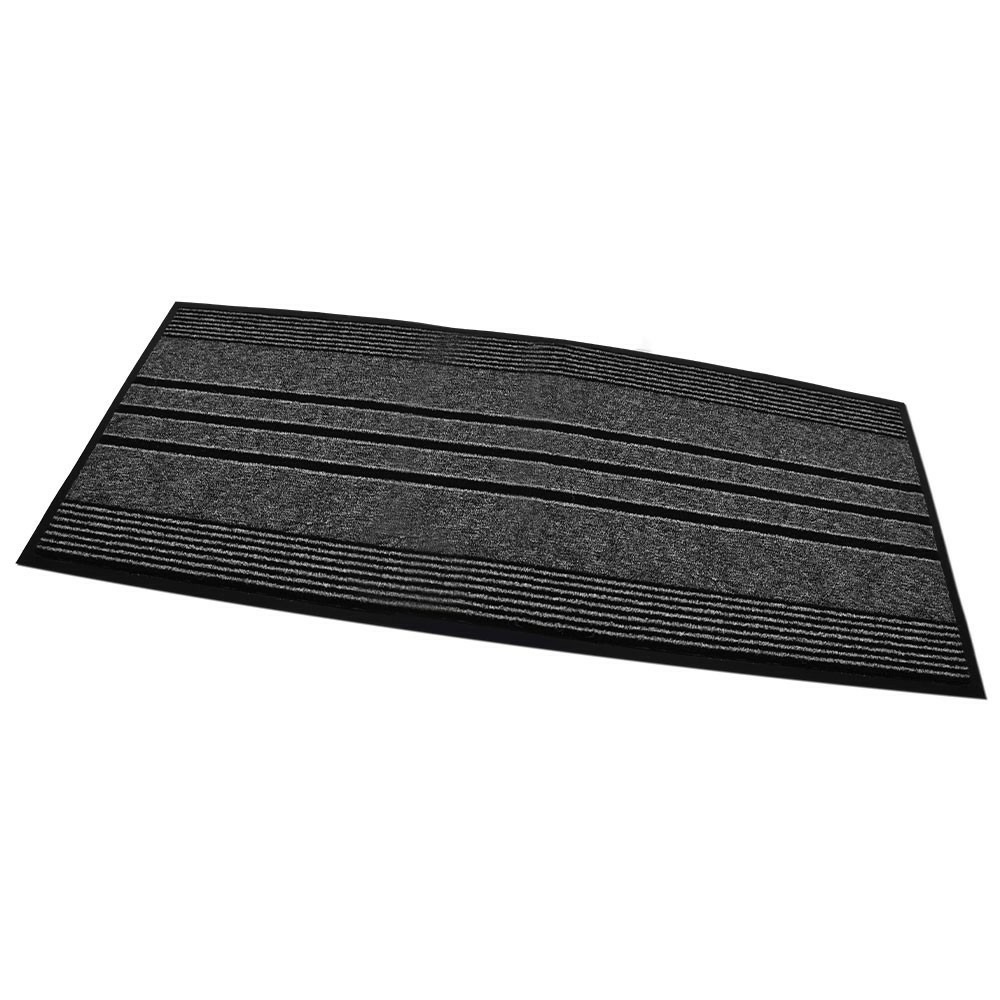 Tapis absorbant 2-en-1 extérieur et intérieur | tapis protection de sol anti-poussière anti-saletés | | gris | 45 x 130