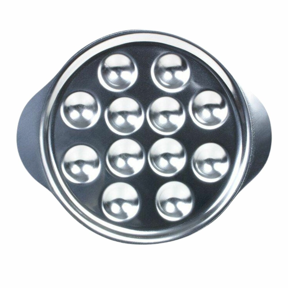 Plat à Escargots 36 Cavités Inox Brillant, Orfèvre Jean Couzon, Années 2000, TBE