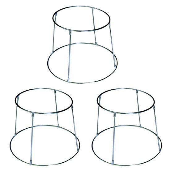 3 supports de table inox pour plateau de fruits de mer