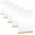 25 plaques transparentes en plexiglass 10 x 15 cm + socles