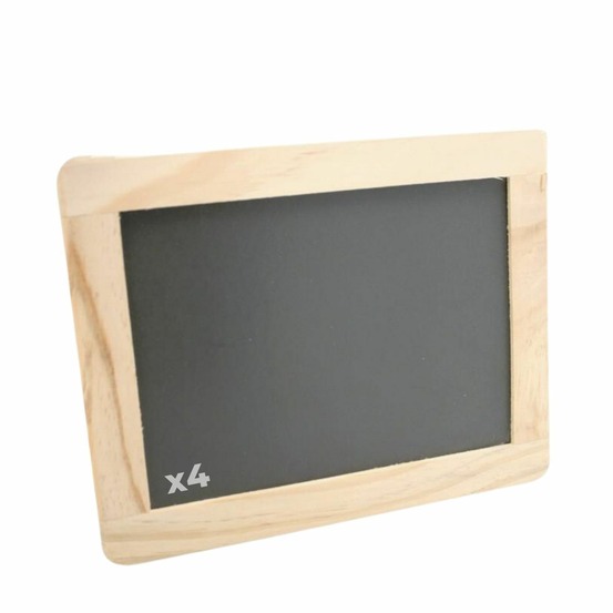 4 ardoises 21,5 x 17 cm - bordure bois