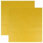 2 coupons de simili cuir 68 x 50 cm - jaune ocre