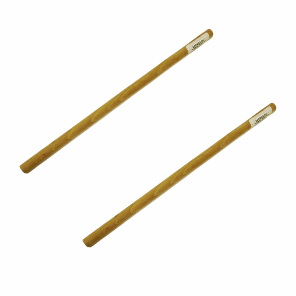 2 tourillons lisses en bois pour tissage mural 30 cm x ø 12 mm