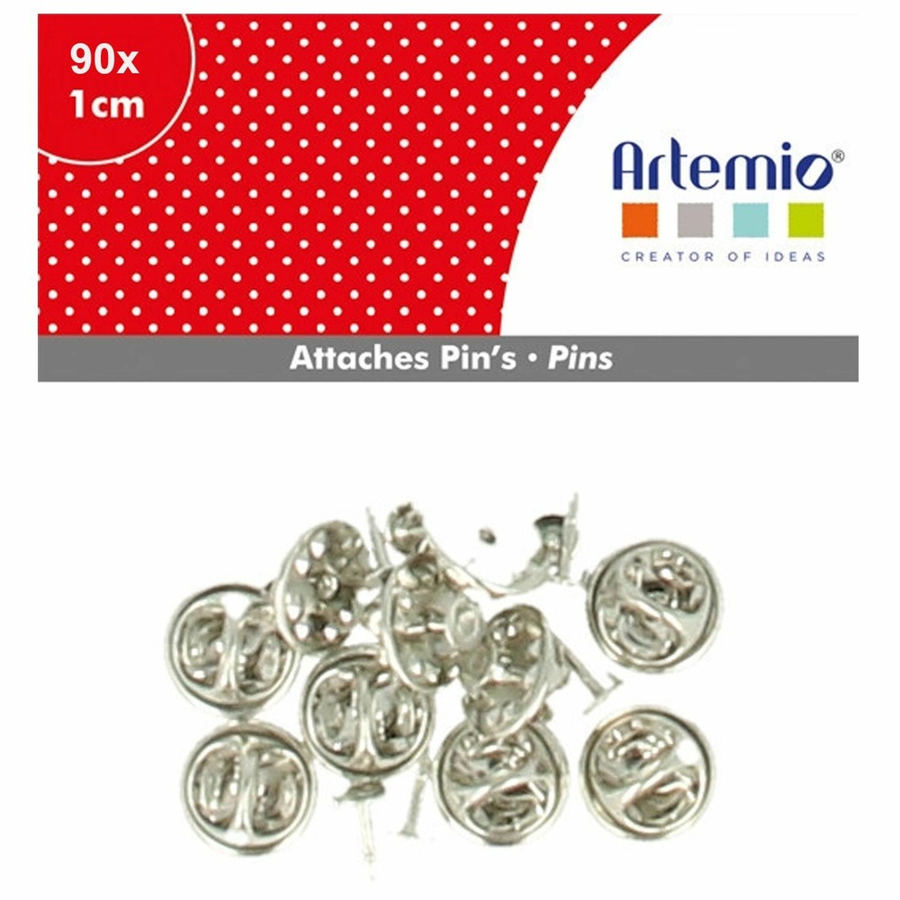 90 attache pin's métalliques