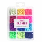 6800 perles heishi - 12 couleurs fluo