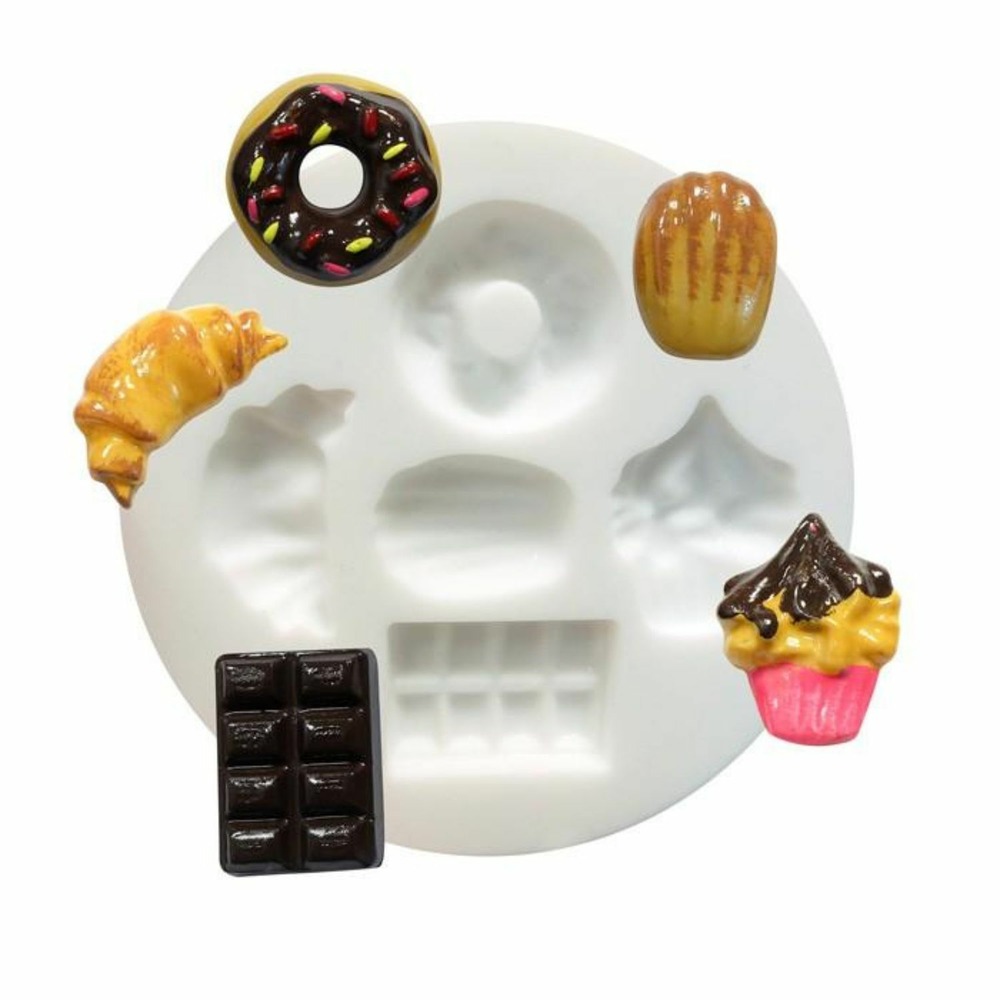 2 moules en silicone gourmandises pour pâte polymère