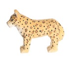 Figurine léopard en bois