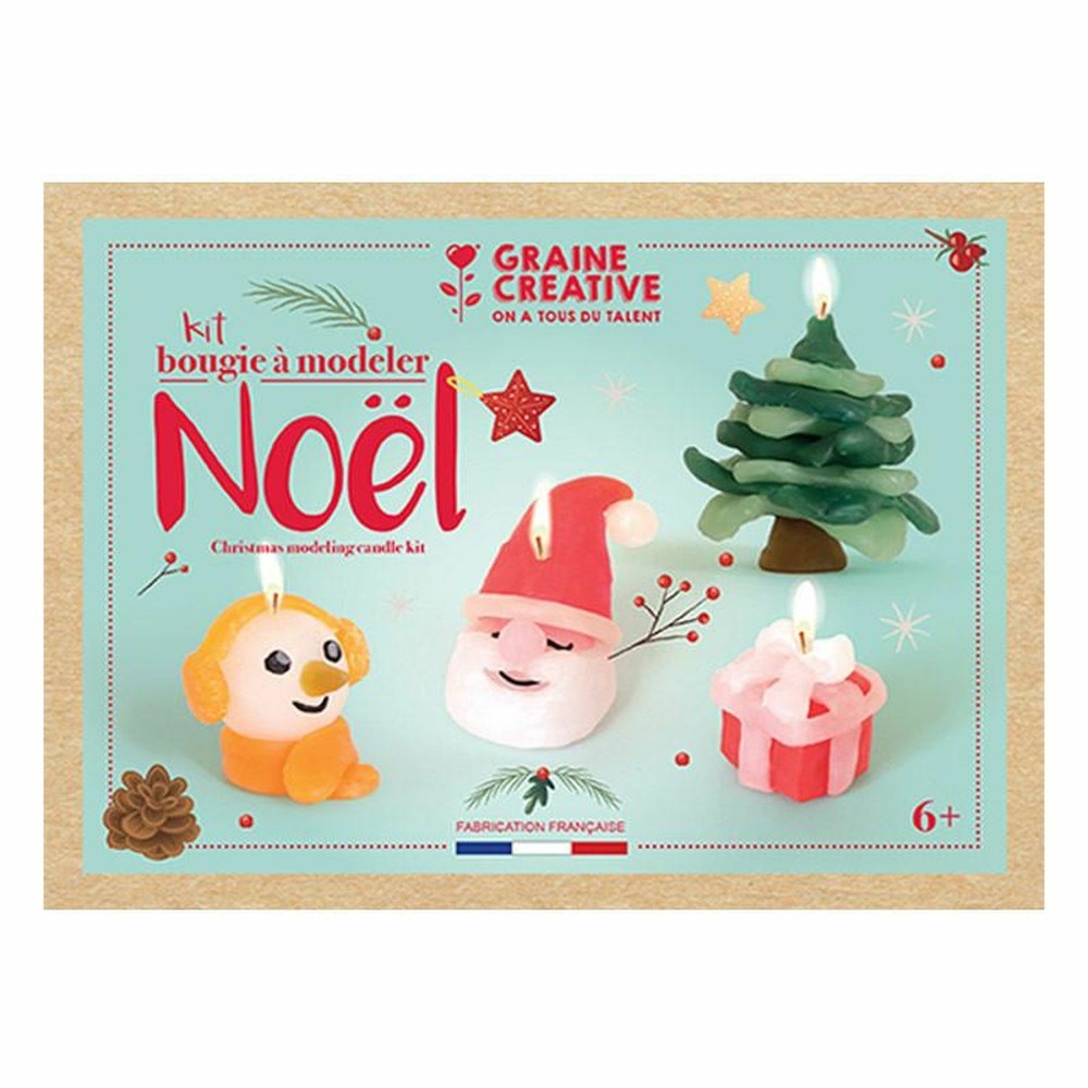2 coffrets pour enfants - bougies de noël à modeler