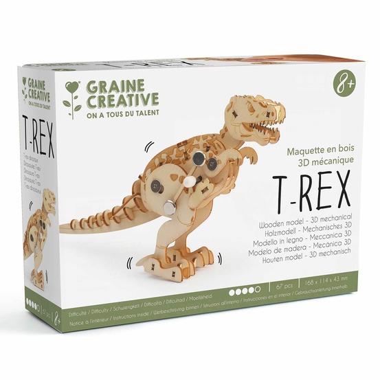 Maquette 3d mécanique t-rex 17 cm