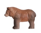 Figurine ours brun en bois