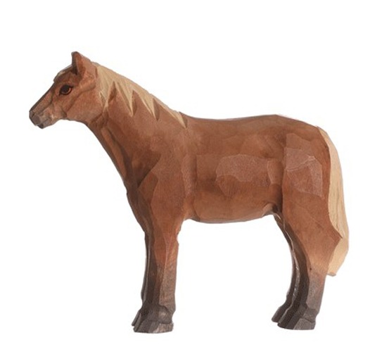 Figurine cheval brun
