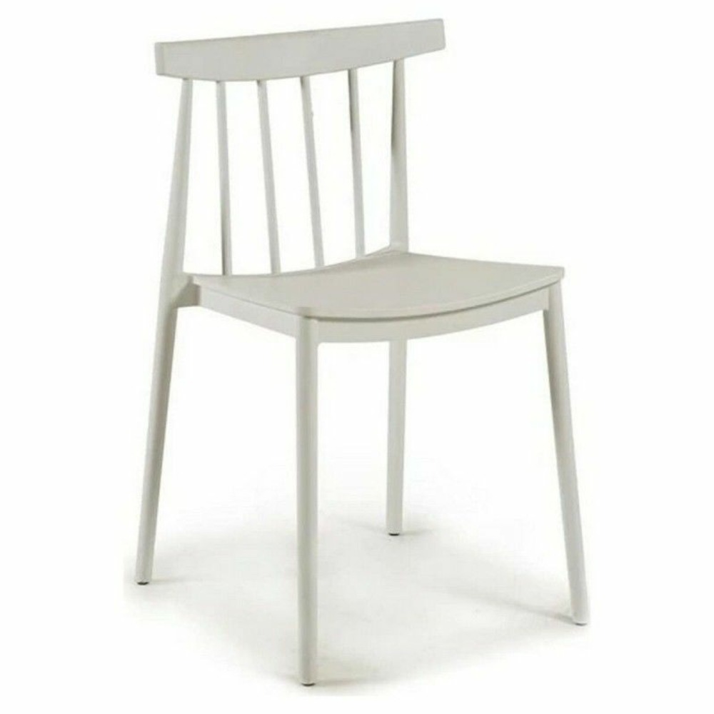 Chaise de salle à manger s3600661 blanche plastique (49 x 65 x 45 cm) (49 x 78 x 45 cm)