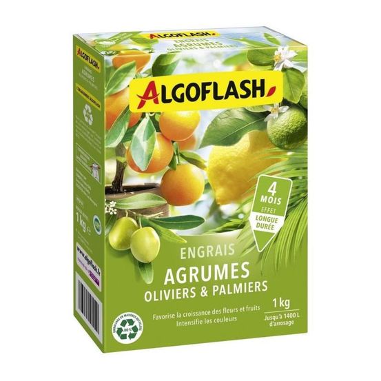 Engrais agrumes, olivers et palmiers - algoflash naturasol - 1 kg