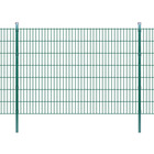 Panneau de clôture 2d jardin avec poteaux 2008x1430mm 2m vert