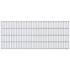 Panneaux de clôture de jardin 2d 2,008x0,83 m 14 m total gris