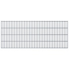 Panneaux de clôture de jardin 2d 2,008x0,83 m 20 m total gris