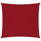 Voile de parasol tissu oxford carré 4x4 m rouge