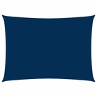 Voile de parasol tissu oxford rectangulaire 2x4 m bleu