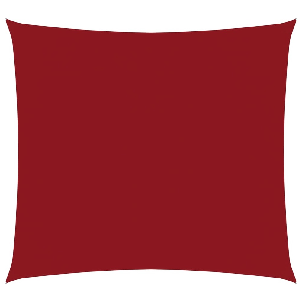 Voile de parasol tissu oxford carré 5x5 m rouge