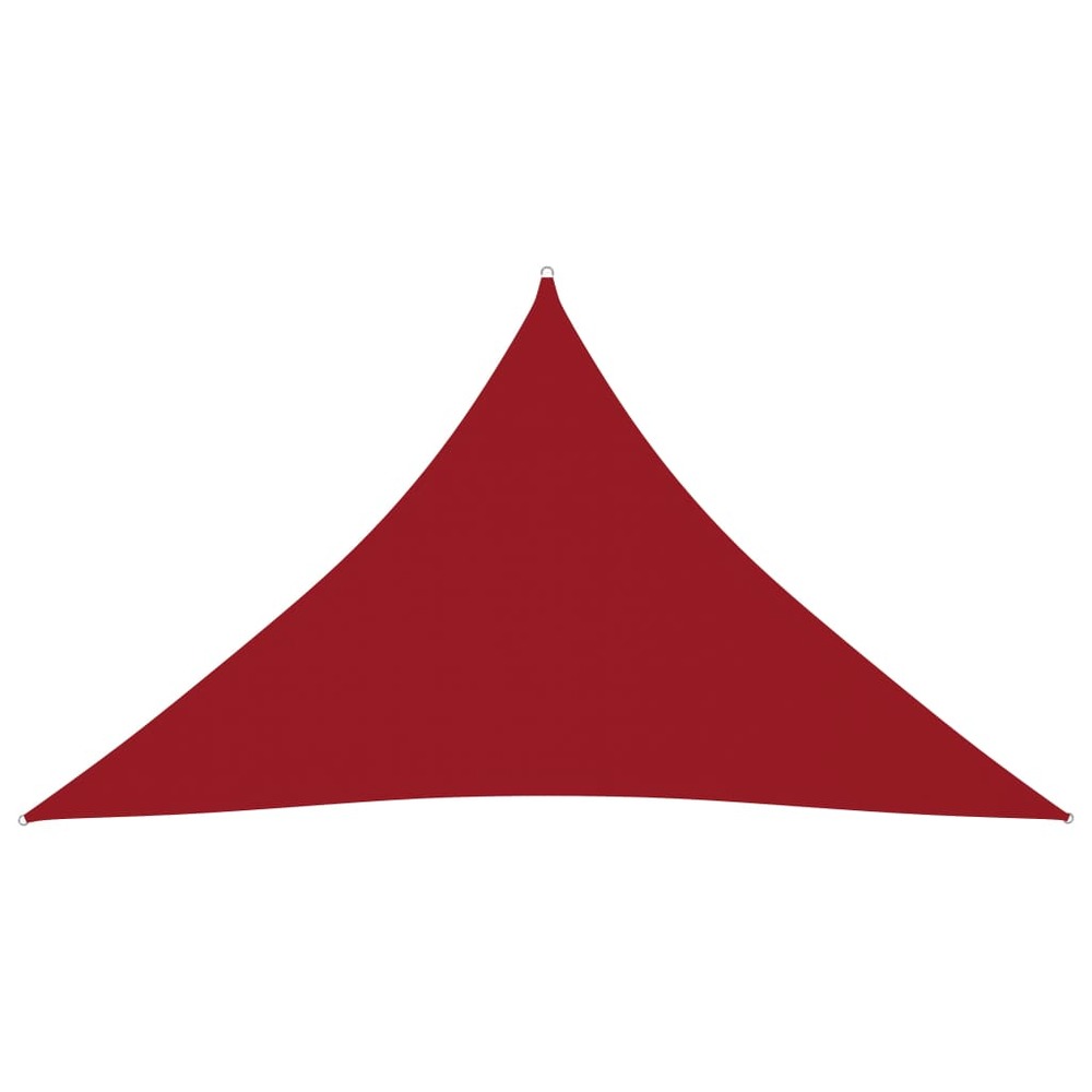 Voile de parasol tissu oxford triangulaire 3x3x4,24 m rouge