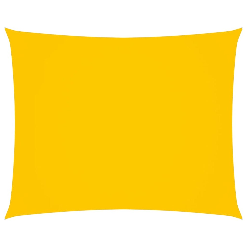 Voile de parasol tissu oxford rectangulaire 3,5x5 m jaune