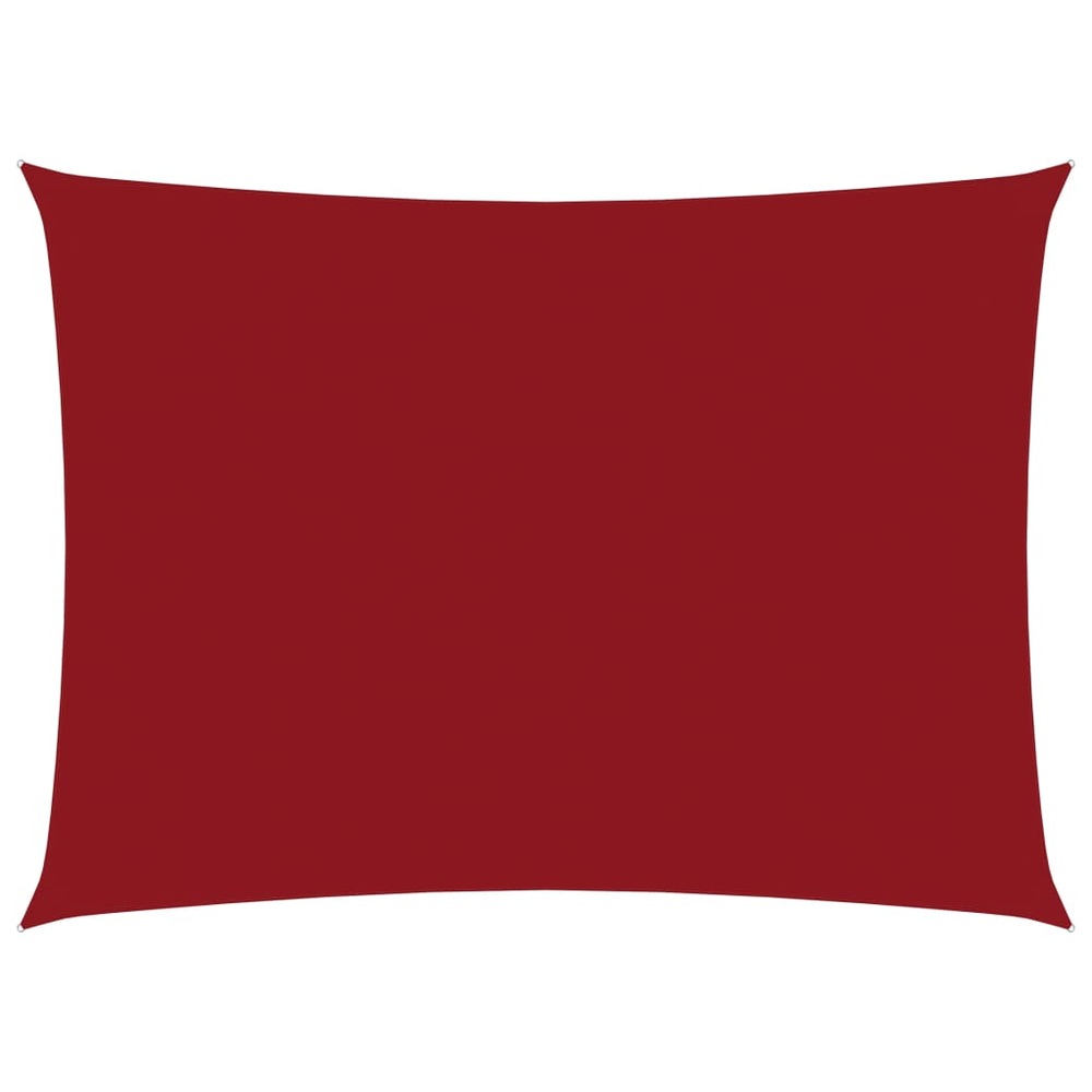 Voile de parasol tissu oxford rectangulaire 2,5x4 m rouge