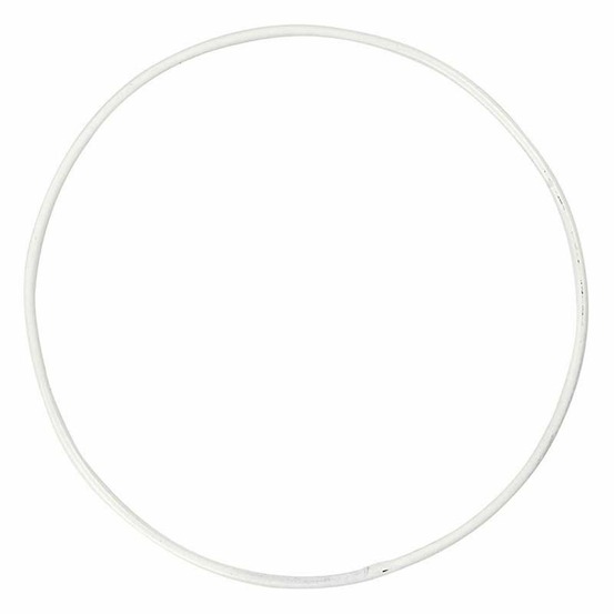 20 cercles en métal blanc ø 10 cm