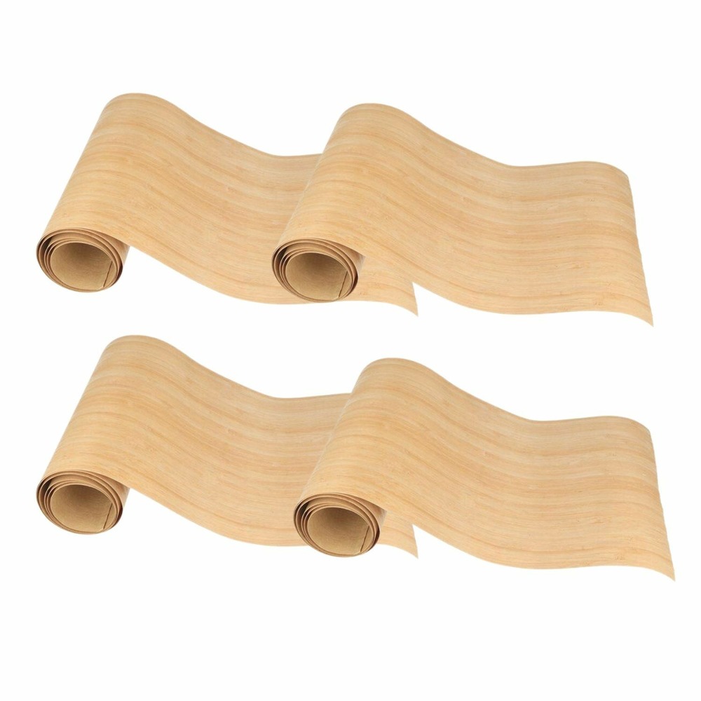 4 rubans de placage bois 20 x 125 cm
