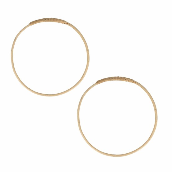 2 cercles en osier 30 cm