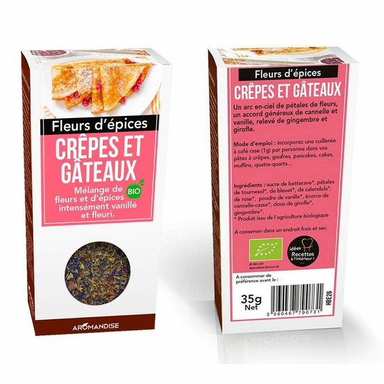 Fleurs d'épices crêpes et gâteaux 70 g