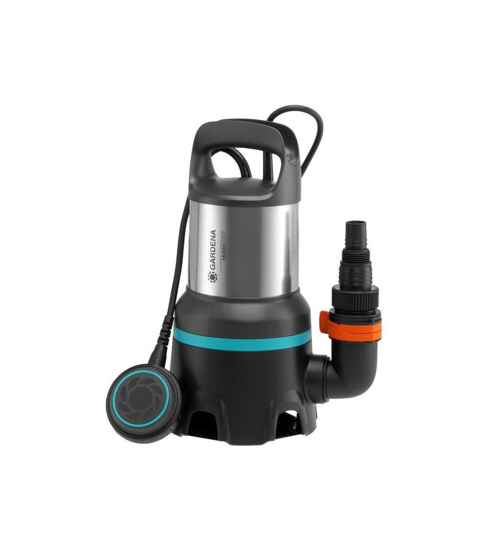 Schmutzwasser-tauchpumpe 16000, tauch- / druckpumpe (schwarz/edelstahl, 450 watt)