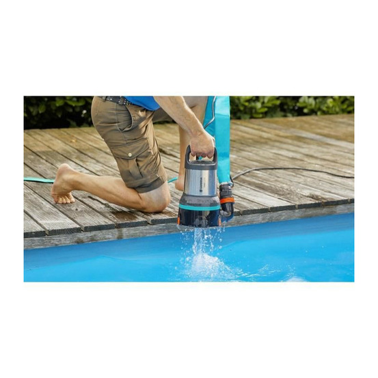 Klarwasser-tauchpumpe 17000 aquasensor, tauch- / druckpumpe (schwarz/edelstahl, 750 watt)