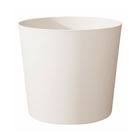 Pot de fleurs conique element - pour intérieur et extérieur - finition texturée- coloris blanc - ø60 x h.50 cm - 100l - poet