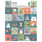 54 stickers timbres de noël 3 cm