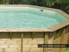 Liner seul beige pour piscine bois océa ø 4,30 x 1,20 m