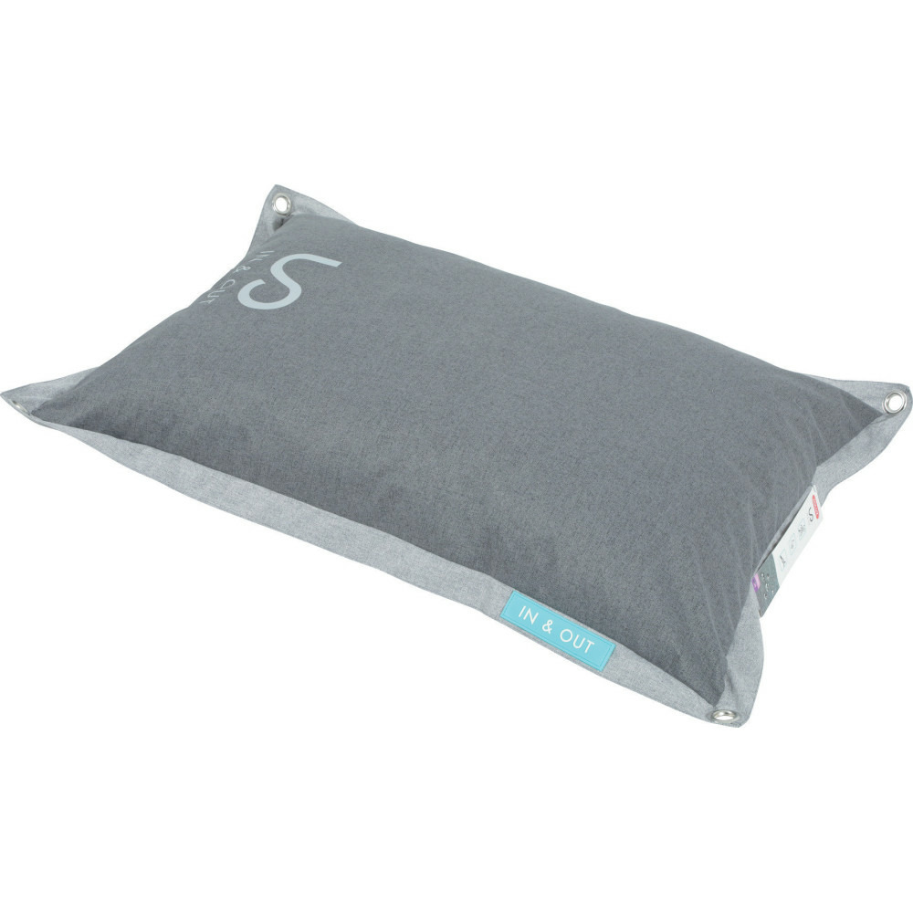 Coussin in & out 75 x 55 x16 cm couleur gris pour chien
