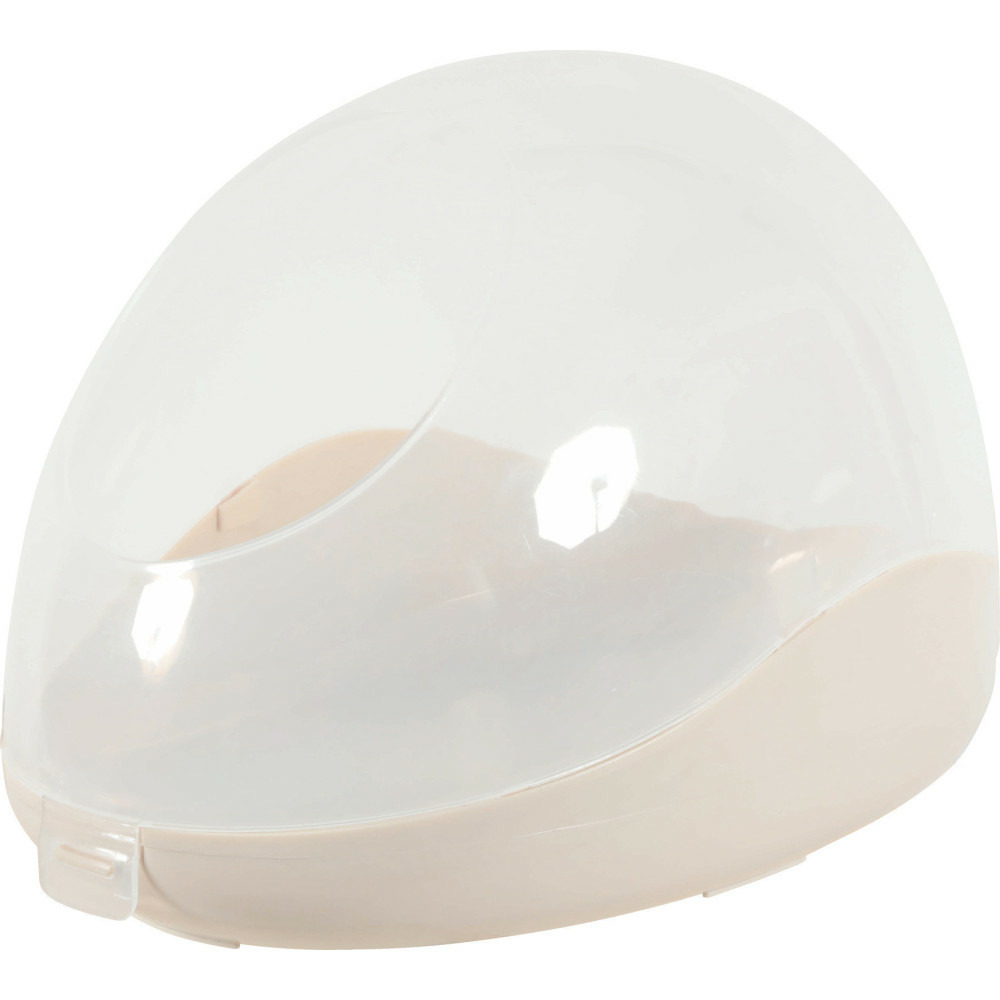 Maison de toilette pour chinchillas 19 x 28 x hauteur 19 cm couleur beige