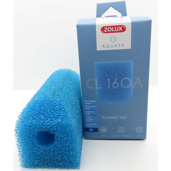 Mousse bleue medium cl 160 a pour pompe classic 160 pour aquarium.
