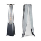 Chauffage d'extérieur - sweden - parasol chauffant gaz pyramide. Design. Véritable flamme. Roulettes + housse de protection incluses