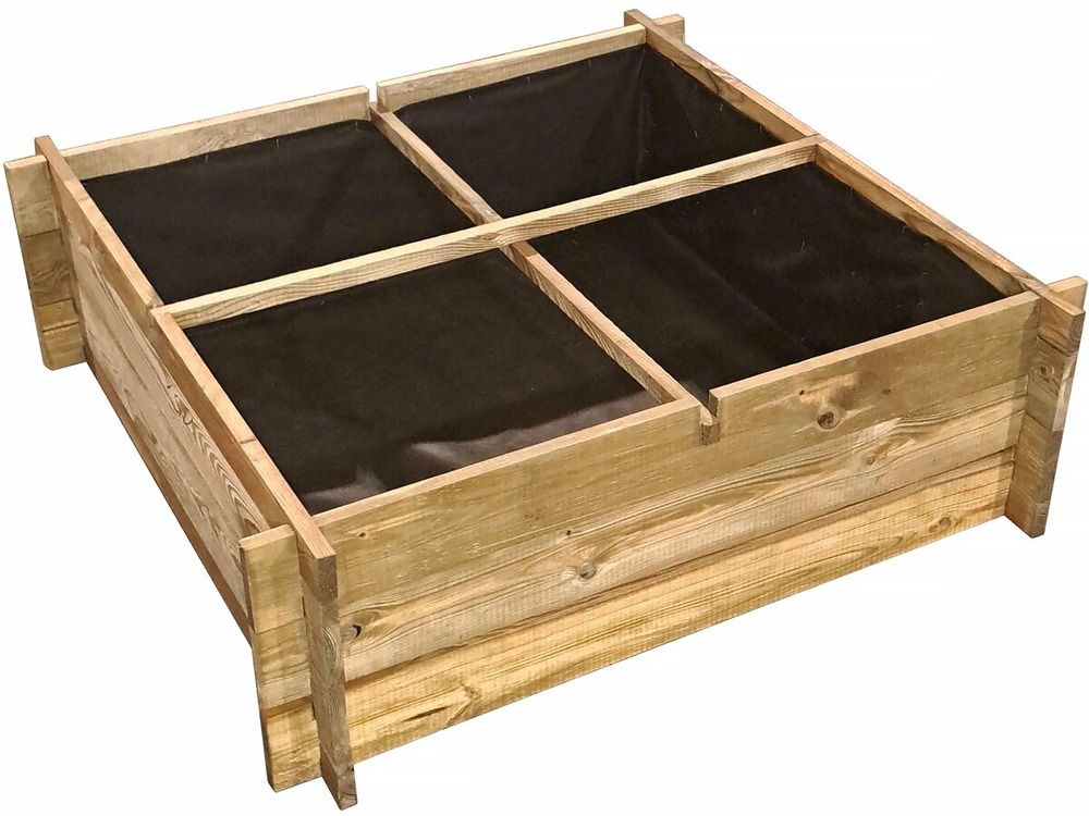 Carré potager en bois 