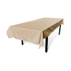 Collection exotique - nappe d’extérieur de 300 x 140 cm beige. 100% polyester. Protège la table. Protection uv. Style estival