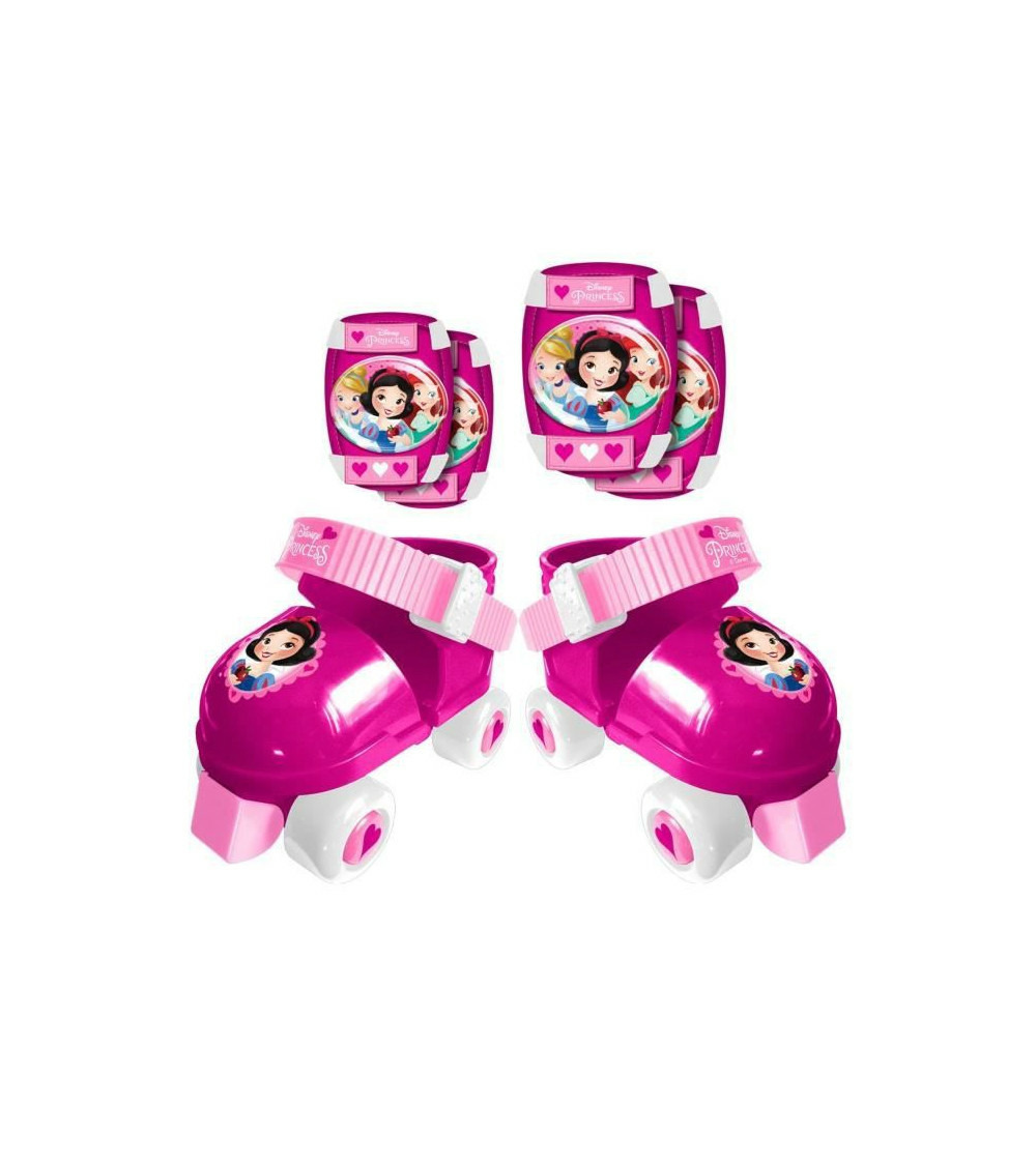 Disney princesses set patins a roulettes avec coudieres/genouilleres
