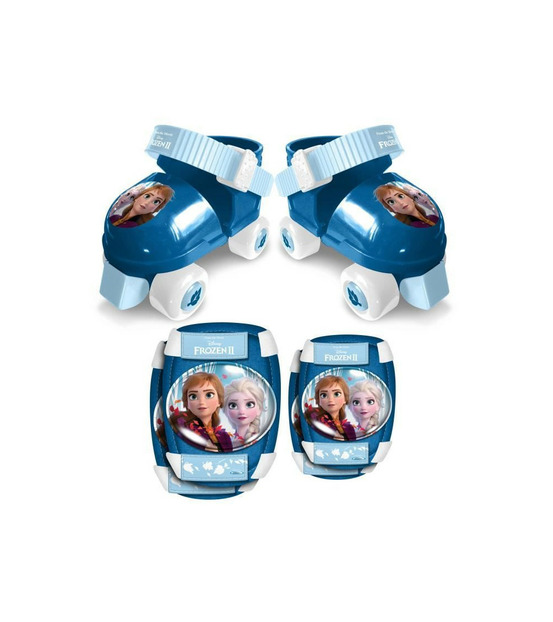 La reine des neiges ii set patins a roulettes + coudieres + genouilleres