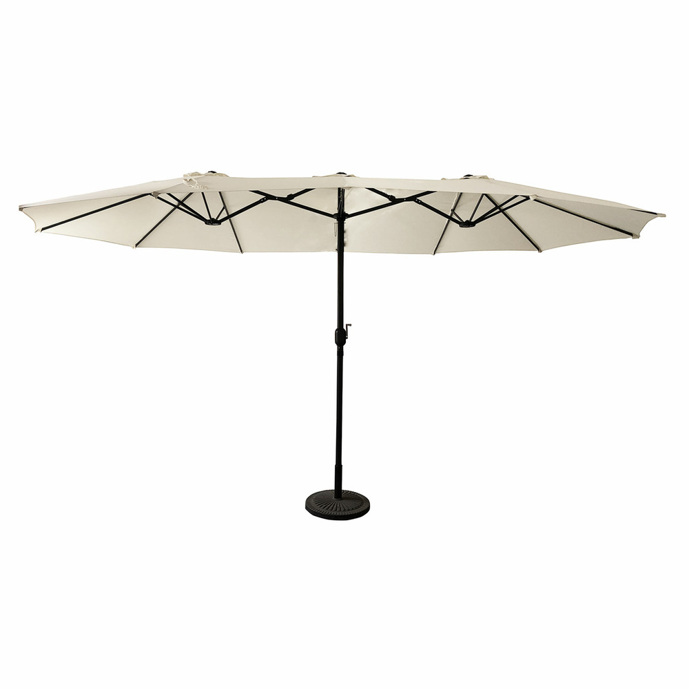 Parasol double 2,7x4,6m linai beige