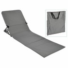 Chaise tapis de plage pliable pvc gris