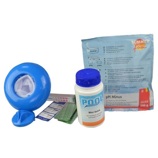 Ensemble d'entretien de piscine chemie mini