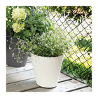 Pot de fleurs save r bianco a réserve d'eau - coloris blanc - 16cm