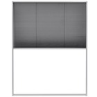 Moustiquaire plissée pour fenêtre aluminium 80 x 100 cm