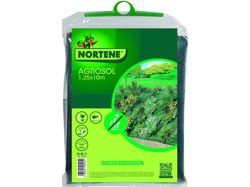 Toile de paillage 120 g/m² agrosol - vert - 1,25 x 10 m plié